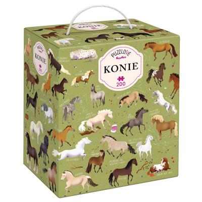 Opakowanie Puzzle 200 Puzzlove CzuCzu Konie