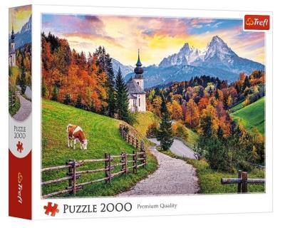 Opakowanie Puzzle 2000 Bawarskie Alpy jesienią