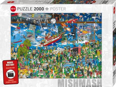 Opakowanie Puzzle 2000 Historia filmu (Puzzle+plakat)