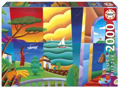 Opakowanie Puzzle 2000 Oczekiwanie Penelopy, Philip Stanton