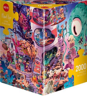Opakowanie Puzzle 2000 Spójrz Latarnia morska (Puzzle+plakat)