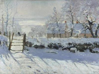 Opakowanie Puzzle 2000 Zima, Claude Monet