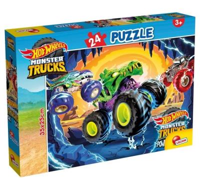 Puzzle 24 Hot Wheels. Wydawca: Lisciani. SmakLiter.pl Opakowanie Puzzle 24 Hot Wheels