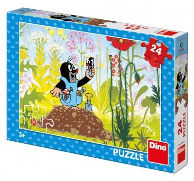 Puzzle 24 Krecik na kopcu. Wydawca: Dino Toys. SmakLiter.pl Opakowanie Puzzle 24 Krecik na kopcu