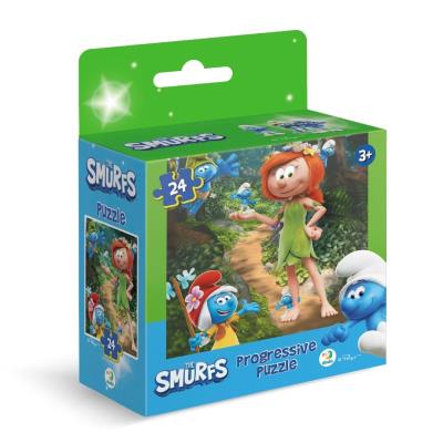 Opakowanie Puzzle 24 Smerfy Księżniczka w lesie