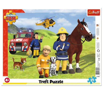 Opakowanie Puzzle 25 Ramkowe Zawsze na straży Strażak Sam 31393