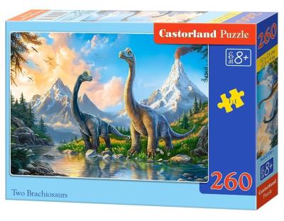 Opakowanie Puzzle 260 Two Brachiosaurs