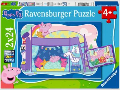 Opakowanie Puzzle 2D 2x24 Dobranoc Peppa 2x24