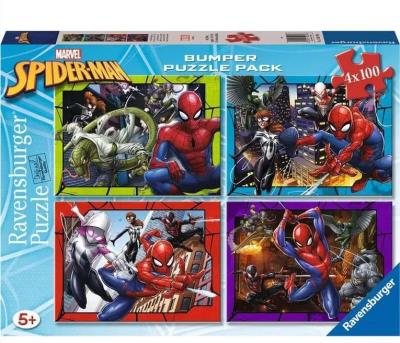 Opakowanie Puzzle 2D 4x100el Spiderman