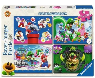 Opakowanie Puzzle 2D 4x100el Super Mario