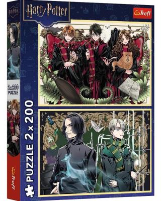 Opakowanie Puzzle 2x200 Ekipa z Hogwartu TREFL