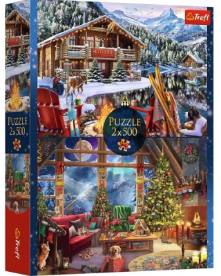 Opakowanie Puzzle 2x500 XMAS TREFL