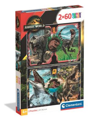 Puzzle 2x60 Super kolor Jurassic world 24830. Wydawca: Clementoni. SmakLiter.pl Opakowanie Puzzle 2x60 Super kolor Jurassic world 24830