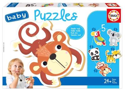 Opakowanie Puzzle 3-5 Dzikie zwierzęta 2