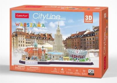 Okładka książki PUZZLE 3 D CITYLINE WARSZAWA
