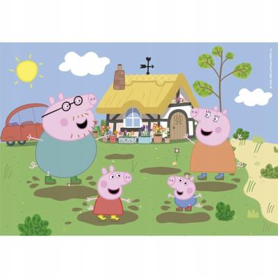 PUZZLE 30 EL SUPER KOLOR Peppa Pig. Wydawca: Clementoni. SmakLiter.pl Opakowanie PUZZLE 30 EL SUPER KOLOR Peppa Pig
