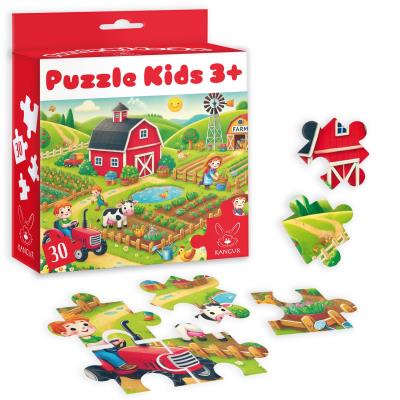 Puzzle 30 Kids Farma 3+. Wydawca: Kangur. SmakLiter.pl Opakowanie Puzzle 30 Kids Farma 3+