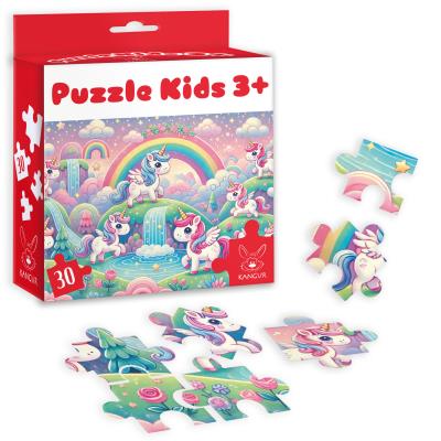 Puzzle 30 Kids Jednorożce 3+. Wydawca: Kangur. SmakLiter.pl Opakowanie Puzzle 30 Kids Jednorożce 3+