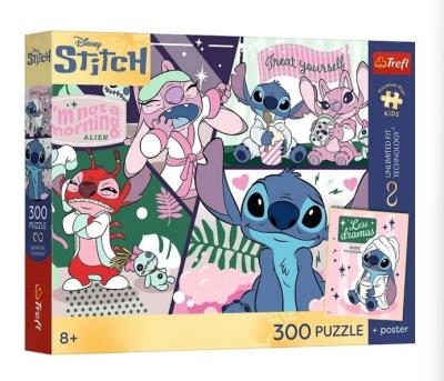 Opakowanie Puzzle 300 Lilo & Stitch + plakat TREFL