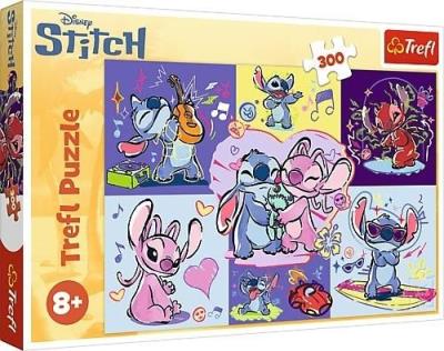Puzzle 300 Zakręcony Stitch TREFL. Wydawca: Trefl. SmakLiter.pl Opakowanie Puzzle 300 Zakręcony Stitch TREFL