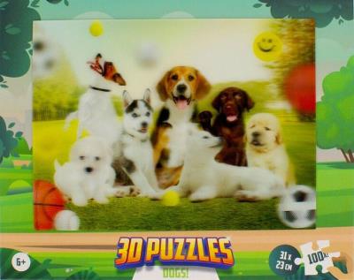 Opakowanie Puzzle 3D 100 Psy