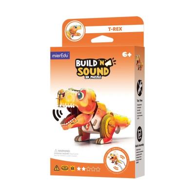 Opakowanie Puzzle 3D. Buduj i słuchaj - Tyranozaur Rex
