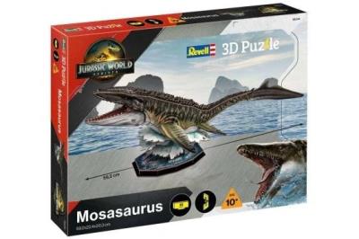 Puzzle 3D Jurassic World Rebirth - Mosasaurus. Wydawca: Revell. SmakLiter.pl Opakowanie Puzzle 3D Jurassic World Rebirth - Mosasaurus