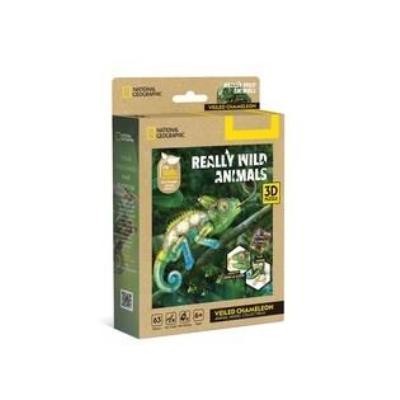 Opakowanie Puzzle 3D National Geographic Kameleon 63el