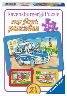 Opakowanie Puzzle 3x6 Emergency Vehicles