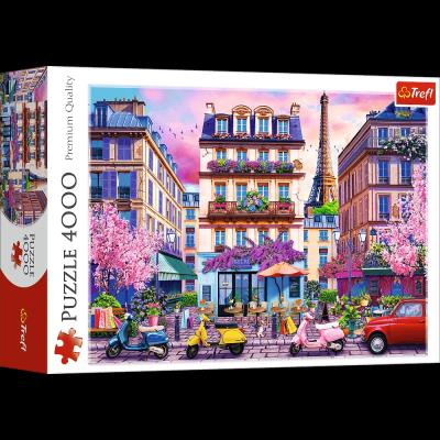 PUZZLE 4000 Wiosna w Paryżu 45011. Wydawca: Trefl PAP. SmakLiter.pl Opakowanie PUZZLE 4000 Wiosna w Paryżu 45011