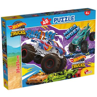 Puzzle 48 Hot Wheels. Wydawca: Lisciani. SmakLiter.pl Opakowanie Puzzle 48 Hot Wheels