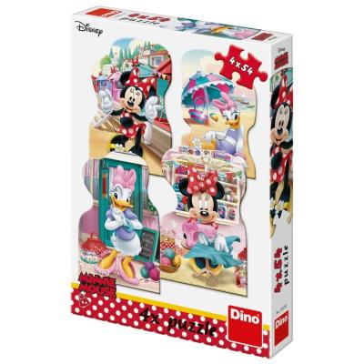 Opakowanie Puzzle 4w1 4x54 Myszka Minnie i Daisy