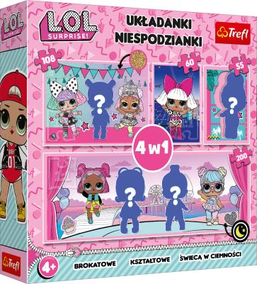 Opakowanie Puzzle 4w1 LOL Surprise! TREFL
