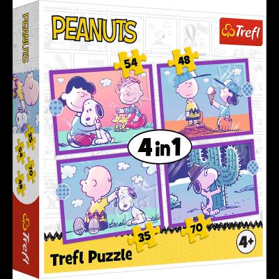 Opakowanie Puzzle 4w1 Peanuts Snoopy TREFL