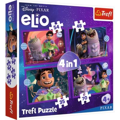 Puzzle 4w1 Pozaziemskie misje Elio 34665. Wydawca: Trefl PAP. SmakLiter.pl Opakowanie Puzzle 4w1 Pozaziemskie misje Elio 34665