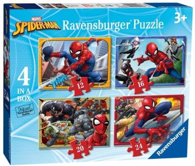 Puzzle 4w1 Spider-Man. Wydawca: Ravensburger. SmakLiter.pl Opakowanie Puzzle 4w1 Spider-Man