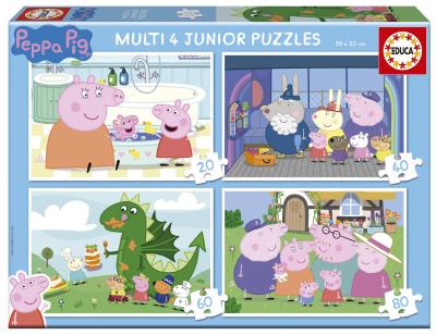 Opakowanie Puzzle 4w1 Świnka Peppa 113789