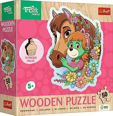 Opakowanie Puzzle 50 konturowe Wesoła Rodzina Treflików TREFL