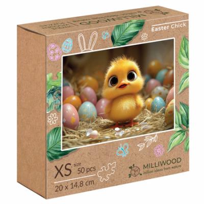 Puzzle 50 Milliwood  Wielkanocny Kurczaczek. Wydawca: ALEXANDER GRY. SmakLiter.pl Opakowanie Puzzle 50 Milliwood  Wielkanocny Kurczaczek