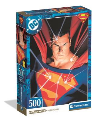 Puzzle 500 Compact DC Superman 35601. Wydawca: Clementoni. SmakLiter.pl Opakowanie Puzzle 500 Compact DC Superman 35601