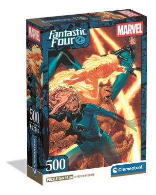 Puzzle 500 Compact Fantastic Four. Wydawca: Clementoni. SmakLiter.pl Opakowanie Puzzle 500 Compact Fantastic Four