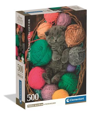 Opakowanie Puzzle 500 Compact Fluffy Kitten 35617
