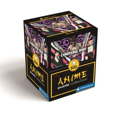 Puzzle 500 Cubes Anime Chainsaw Man 35606. Wydawca: Clementoni. SmakLiter.pl Opakowanie Puzzle 500 Cubes Anime Chainsaw Man 35606