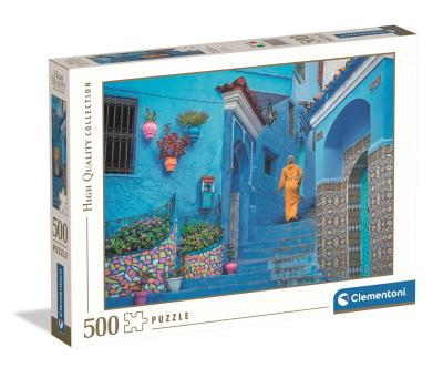 Opakowanie Puzzle 500 HQ Blue Street of Chefchaouen 35616