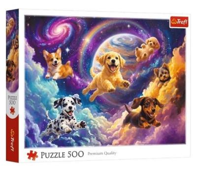Opakowanie Puzzle 500 Kosmiczne pieski TREFL
