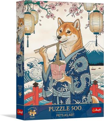 Opakowanie Puzzle 500 Pets as Art: Makaronowa medytacja Shiby