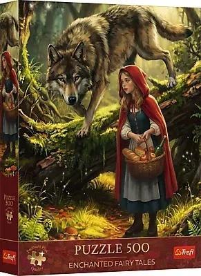 Opakowanie Puzzle 500 Premium Plus Czerwony Kapturek i Wilk