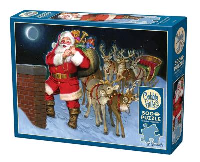 Opakowanie Puzzle 500 Przez komin... pod choinkę 113034