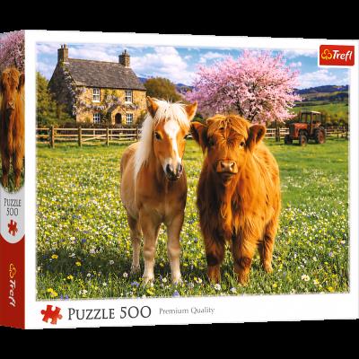 Opakowanie Puzzle 500 Przyjaciele na farmie 37570