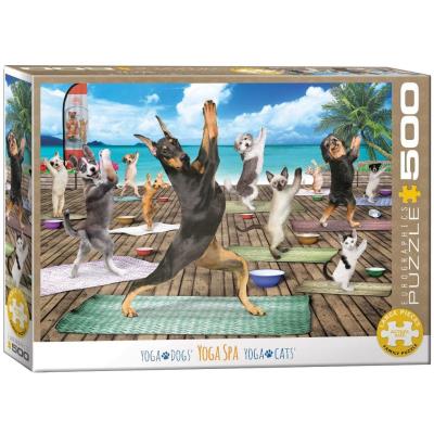 Opakowanie Puzzle 500 Psia joga XXL